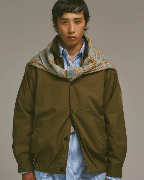 WORKWARE jackets OLIVE / DARK GREEN / MEDIUM REVERSIBLE DOUBLE COLLAR JACKET #736