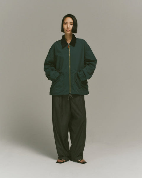 WORKWARE jackets HUNTER GREEN/CHECKS / MEDIUM REVERSIBLE ZIP JACKET #729