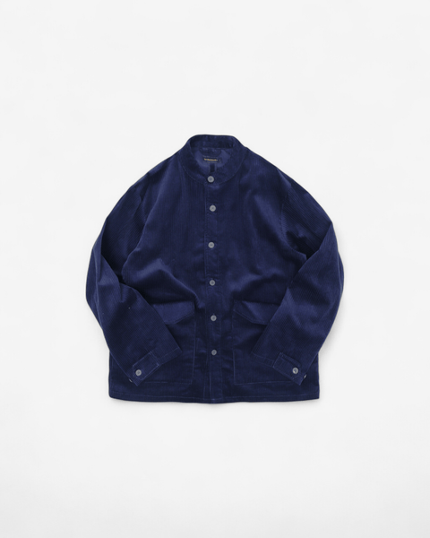 WORKWARE jackets NAVY / MEDIUM ROUND COLLAR CORDUROY JACKET #731