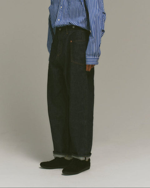 WORKWARE pants DENIM / W28 SELVEDGE DENIM CARPENTER WIDE JEANS #651