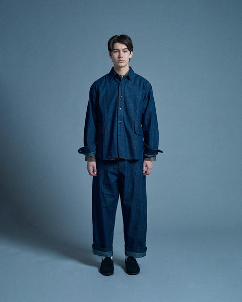 WORKWARE pants SLUB DENIM / SMALL (W28" - W32") SLUB DENIM PANTS #707