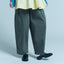 WORKWARE pants CHARCOAL - light weight / SMALL (W24" - W32") SOFT WASHED HBT UNISEX BALLOON PANTS #444