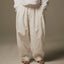 WORKWARE pants WHITE - medium weight / SMALL (W24" - W32") SOFT WASHED HBT UNISEX BALLOON PANTS #444