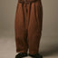 WORKWARE pants BROWN - medium weight / SMALL (W24" - W32") SOFT WASHED HBT UNISEX BALLOON PANTS #444