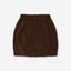 MRS.WORKWARE SUEDE BALLOON MINI SKIRT #754
