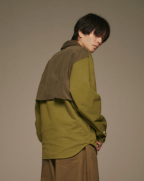 WORKWARE shirt GREEN / MEDIUM TRENCH SHIRT #523