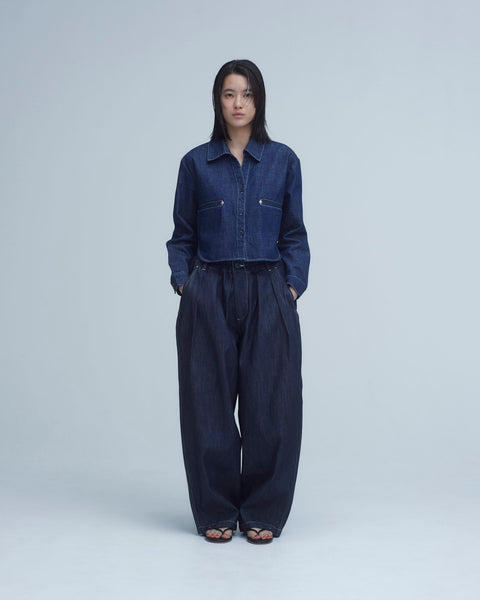 WORKWARE pants DENIM / SMALL (W24" - W32") UNISEX BALLOON PANTS #444