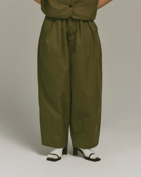 WORKWARE pants GREEN / SMALL (W24" - W32") UNISEX BALLOON PANTS LIGHT #444