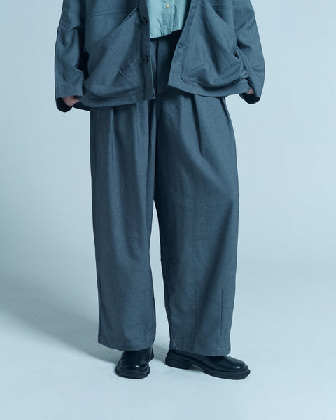 WORKWARE pants GREY / SMALL (W24" - W32") UNISEX BALLOON SALARY SLACKS #444