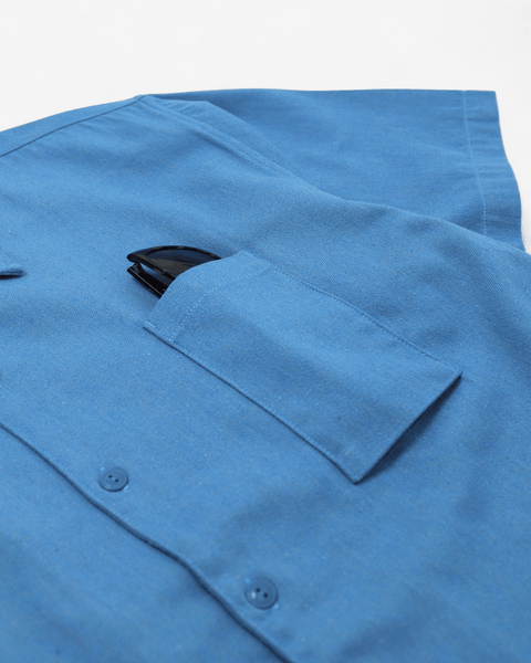 WORKWARE shirt WASHED DENIM SS SHIRT #746