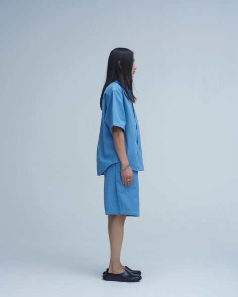 WORKWARE shirt WASHED DENIM SS SHIRT #746