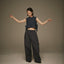 MRS.WORKWARE WASHED DENIM SHORT VEST #665