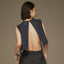 MRS.WORKWARE WASHED DENIM SHORT VEST #665